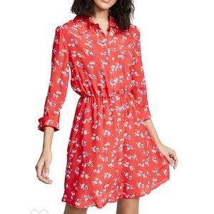 RUKEN Red Floral Dress